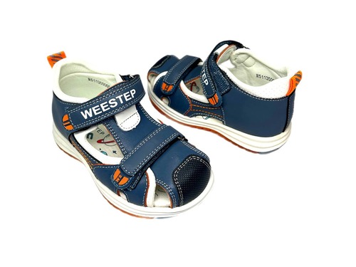 Босоніжки сизо-білі Weestep Фото 2