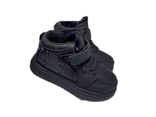 Черевики хайтопи чорні фліс Фліп Фото 1