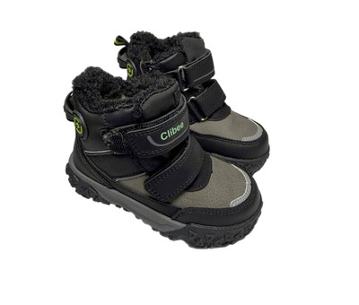 Черевики сіро-чорні термохутро Clibee