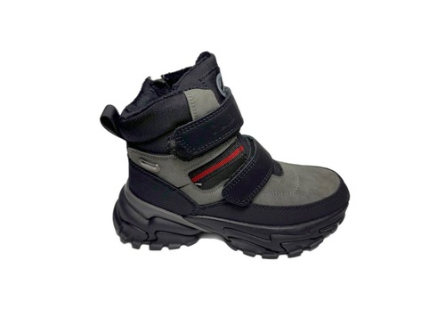 Черевики сіро- чорні хутро Clibee Фото 2