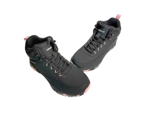 Черевики чорні з рожевими вставками мембрана American Club Фото 3