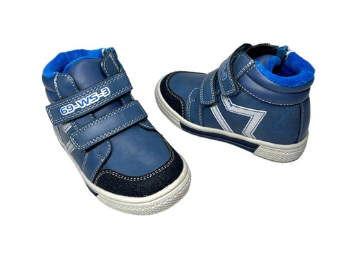 Черевики блакитні на двох липучках Weestep Фото 2