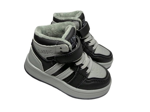 Черевики хайтопи сіро фліс BBT Фото 1