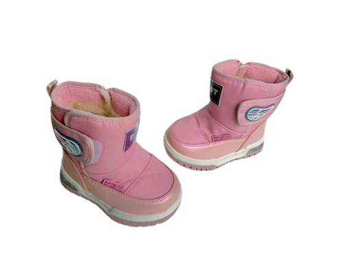 Дутики рожеві з перламутром нат хутро Tom M Фото 3