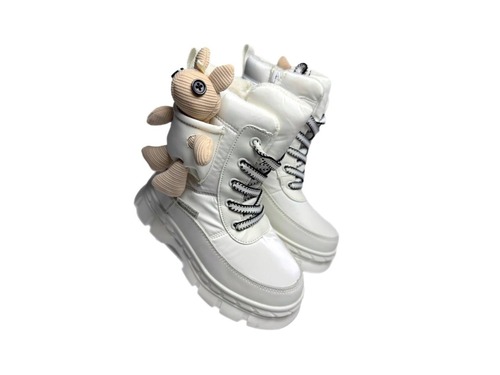 Дутики біленькі з мішкою Tom M Фото 1