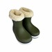 Чобітки пінка хакі з утеплювачем Crocs
