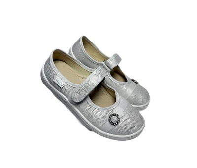 Капчики білі срібло Аліна  Waldі