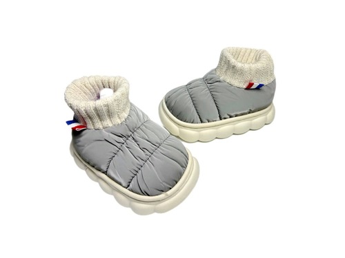 Капчики дуті сіренькі на хутрі Sanlin Фото 3