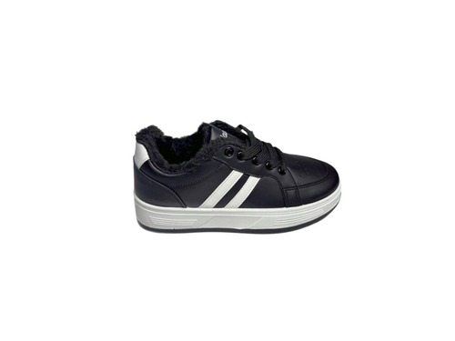 Кросівки чорні хутро на білій підошві Navigator Фото 2