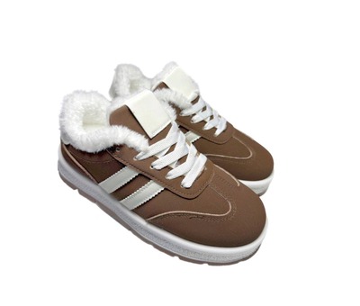 Кросівки на хутрі шоколадні Navigator