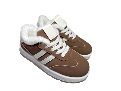 Кросівки на хутрі шоколадні Navigator Фото 1