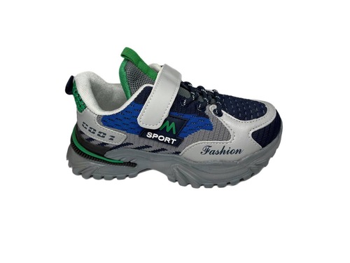 Кросівки сітка сіро з зеленим Lilin shoes  Фото 2