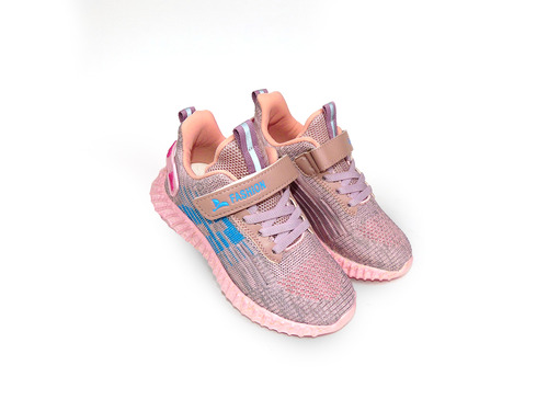 Кросівки Lilin shoes рожеві сітка Фото 1