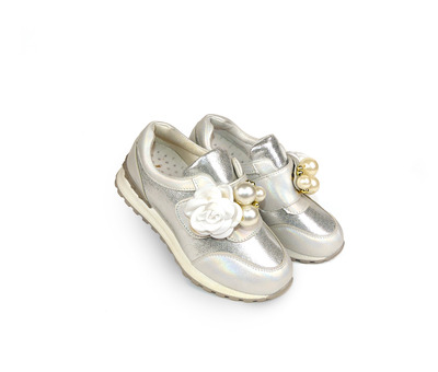 Кросівки La Ketty білі з квіткою