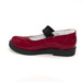 Туфли Sandalik красные с черной пряжкой