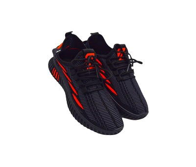 Кросівки чорні з помаранчевим Fdek sport 