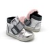 Ботинки Sandalik для девочек серебро с розовым мехом