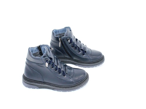 Ботинки Sandalik для мальчиков синего цвета Фото 2