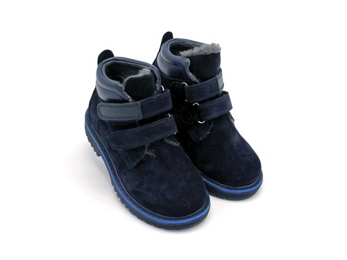 Ботинки Sandalik для мальчиков синие утеплённые Фото 1