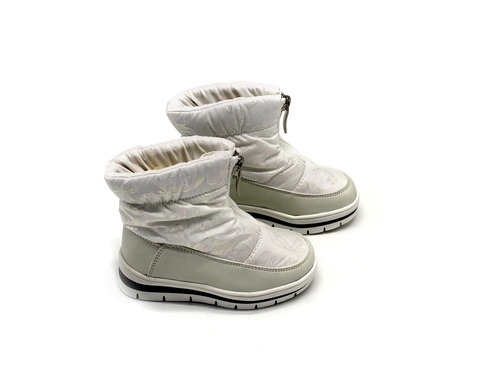 Термо ботинки Сказка для девочек белые с бабочкой Фото 2