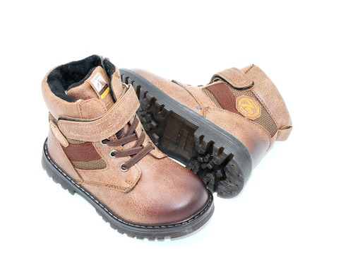 Ботинки Jong Golf для мальчиков коричневые Фото 2