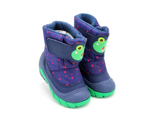 Термо ботинки BI&KI сине-зелёные Фото 1