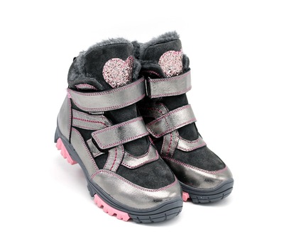 Ботинки Sandalik для девочек цвета никель.
