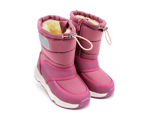Термо ботинки Сказка для девочек бордового цвета. Фото 1