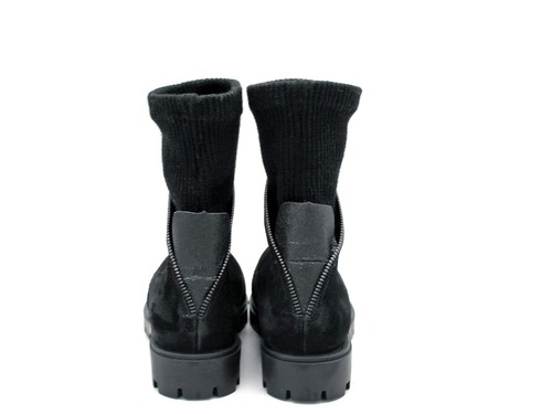 Ботинки Sandalik для девочек черного цвета Фото 2