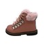 Ботинки Sandalik для девочек розового цвета с мехом