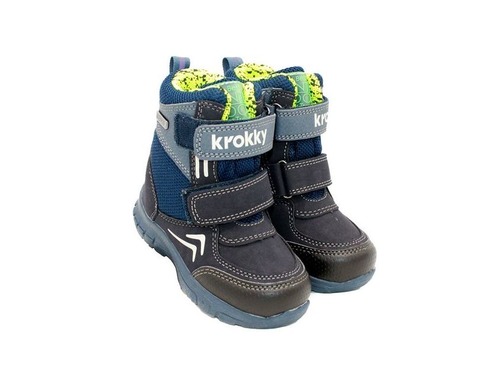 Мембранные ботинки Krokky для мальчиков синего цвета. Фото 1
