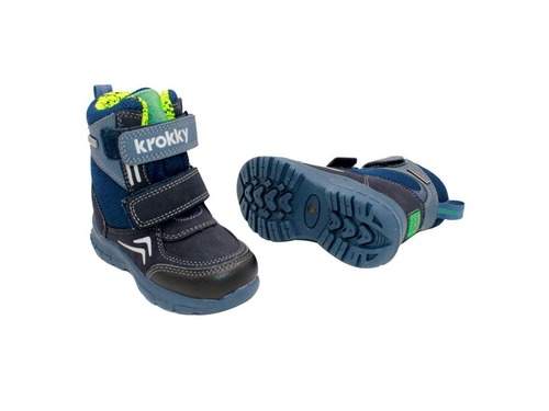 Мембранные ботинки Krokky для мальчиков синего цвета. Фото 2