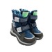 Мембранные ботинки Krokky для мальчиков сине-чёрного цвета.