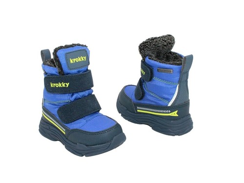 Мембранные ботинки Krokky для мальчиков синего цвета Фото 2