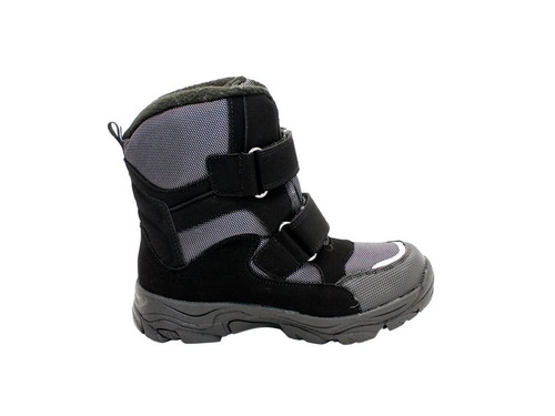 Термо ботинки Weestep для мальчиков черно-серого цвета. Фото 4