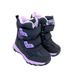 Термо ботинки Y.Top для девочек сине-фиолетовые с принтом снежинок