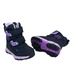 Термо ботинки Y.Top для девочек сине-фиолетовые с принтом снежинок