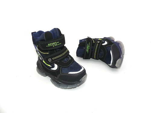 Термо-ботинок BBT сине-черные с зеленым Фото 4