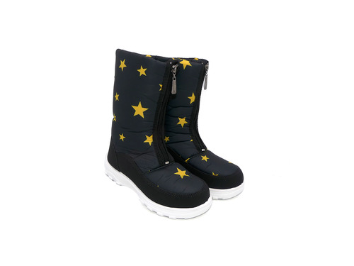 Дуті чобітки Lilin shoes чорні з зірочками Фото 1