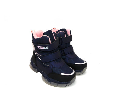 Термо черевики BBT темно-сині з рожевим