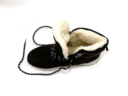 Черевики Swin Shoes чорні з хутром Фото 3