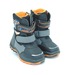 Термо ботинки  Ytop для мальчиков черные с оранжевыми вставками