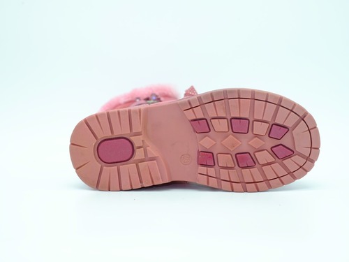 Ботинки Meekone для девочек розовые кожа. Фото 3