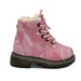 Ботинки Шалунишка для девочек розовые милитари эко кожа